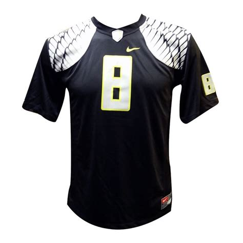 nike oregon ducks 8 youth replica football jersey black|oregon ducks jerseys.